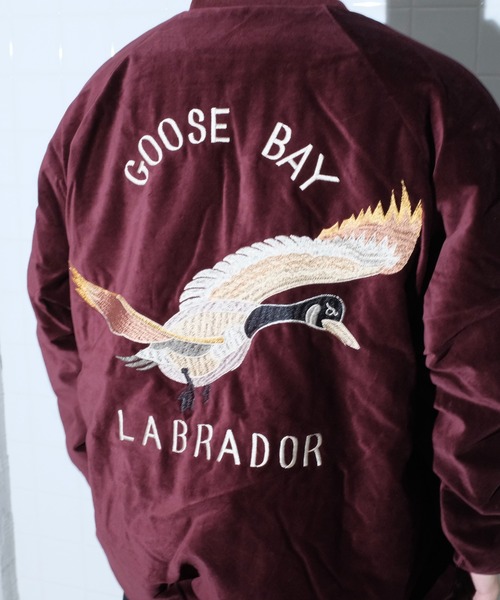 THRIFTY LOOK(スリフティールック)の「THRIFTY LOOK スリフティルック / SOUVENIR GOOSE BAY LINED JACKET(スカジャン・メンズ・ブラック/ワイン/ブラック系1・MEDIUM/LARGE/X-SMALL)」の10枚目の写真