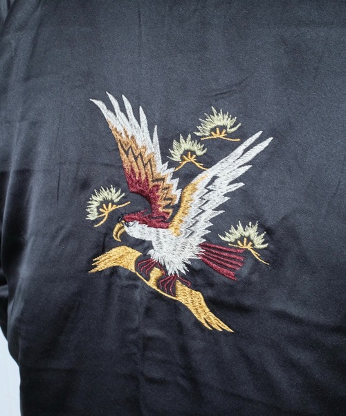 THRIFTY LOOK(スリフティールック)の「THRIFTY LOOK スリフティルック / SOUVENIR GOOSE BAY LINED JACKET(スカジャン・メンズ・ブラック/ワイン/ブラック系1・MEDIUM/LARGE/X-SMALL)」の11枚目の写真