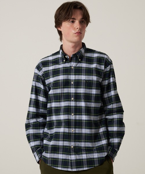 Eddie Bauer(エディーバウアー)の「オックス ストライプ / チェック ボタンダウンシャツ(シャツ/ブラウス・メンズ・グリーン系その他/ブルー/ブルー系その他/ブラック系その他/ピンク/グリーン/グレー/ライトブルー/ダークグリーン系/グリーン系その他2・XXL/M/S/XL/L)」の5枚目の写真