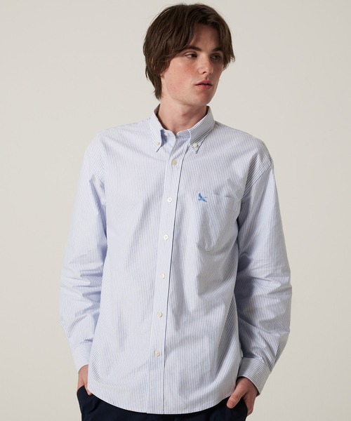 Eddie Bauer(エディーバウアー)の「オックス ストライプ / チェック ボタンダウンシャツ(シャツ/ブラウス・メンズ・グリーン系その他/ブルー/ブルー系その他/ブラック系その他/ピンク/グリーン/グレー/ライトブルー/ダークグリーン系/グリーン系その他2・XXL/M/S/XL/L)」の8枚目の写真