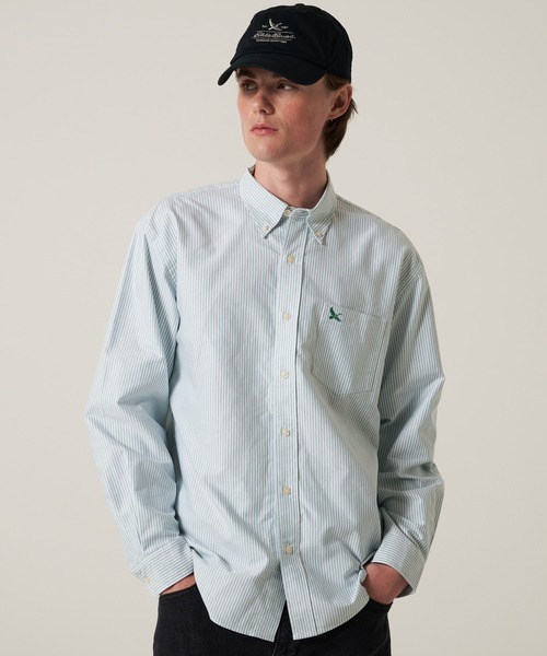 Eddie Bauer(エディーバウアー)の「オックス ストライプ / チェック ボタンダウンシャツ(シャツ/ブラウス・メンズ・グリーン系その他/ブルー/ブルー系その他/ブラック系その他/ピンク/グリーン/グレー/ライトブルー/ダークグリーン系/グリーン系その他2・XXL/M/S/XL/L)」の4枚目の写真