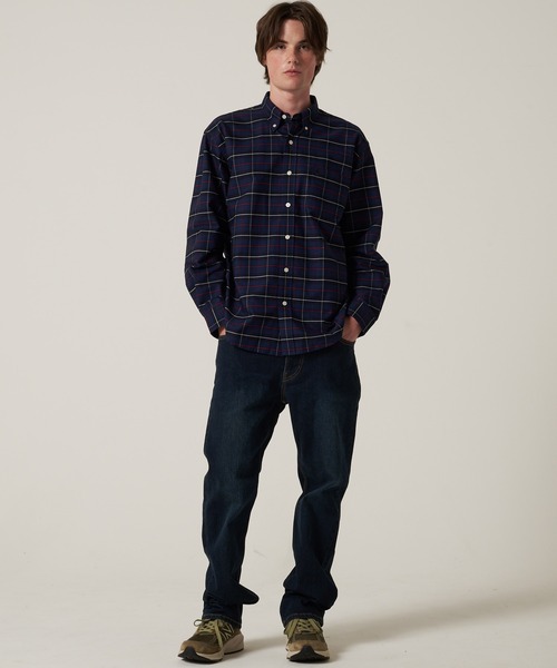 Eddie Bauer(エディーバウアー)の「オックス ストライプ / チェック ボタンダウンシャツ(シャツ/ブラウス・メンズ・グリーン系その他/ブルー/ブルー系その他/ブラック系その他/ピンク/グリーン/グレー/ライトブルー/ダークグリーン系/グリーン系その他2・XXL/M/S/XL/L)」の16枚目の写真
