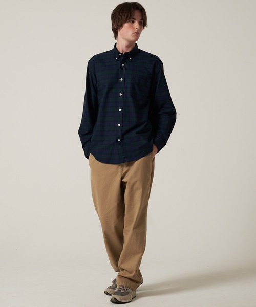 Eddie Bauer(エディーバウアー)の「オックス ストライプ / チェック ボタンダウンシャツ(シャツ/ブラウス・メンズ・グリーン系その他/ブルー/ブルー系その他/ブラック系その他/ピンク/グリーン/グレー/ライトブルー/ダークグリーン系/グリーン系その他2・XXL/M/S/XL/L)」の13枚目の写真