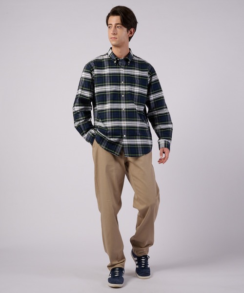 Eddie Bauer(エディーバウアー)の「オックス ストライプ / チェック ボタンダウンシャツ(シャツ/ブラウス・メンズ・グリーン系その他/ブルー/ブルー系その他/ブラック系その他/ピンク/グリーン/グレー/ライトブルー/ダークグリーン系/グリーン系その他2・XXL/M/S/XL/L)」の19枚目の写真