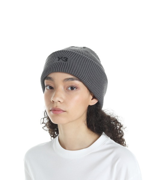 Y-3（ワイスリー）の「Y-3 CL BEANIE（ニットキャップ/ビーニー・メンズ・グレー・FREE）」の4枚目の写真