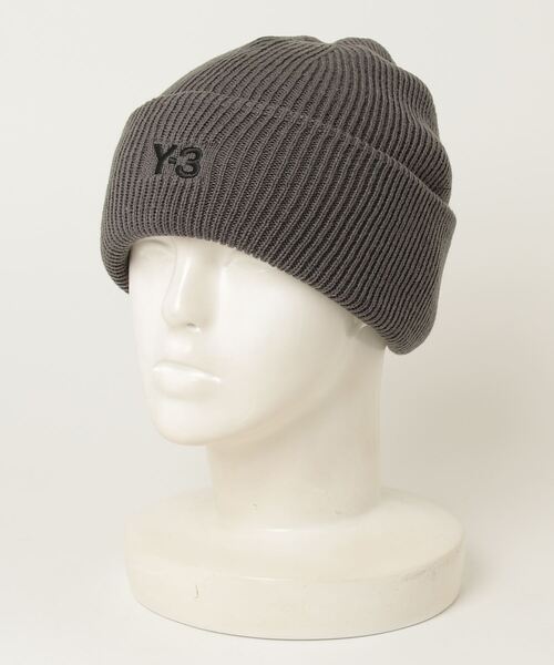 Y-3（ワイスリー）の「Y-3 CL BEANIE（ニットキャップ/ビーニー・メンズ・グレー・FREE）」の2枚目の写真