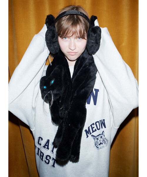 mmts（マミタス）の「猫イヤーマフ（その他・レディース・ブラック・ONE SIZE）」の3枚目の写真