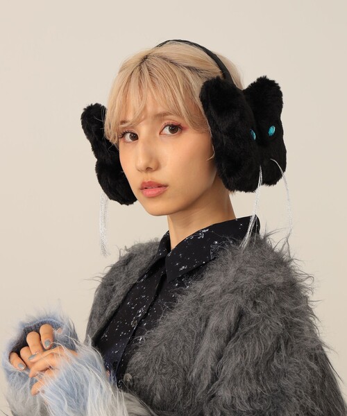 mmts（マミタス）の「猫イヤーマフ（その他・レディース・ブラック・ONE SIZE）」の5枚目の写真