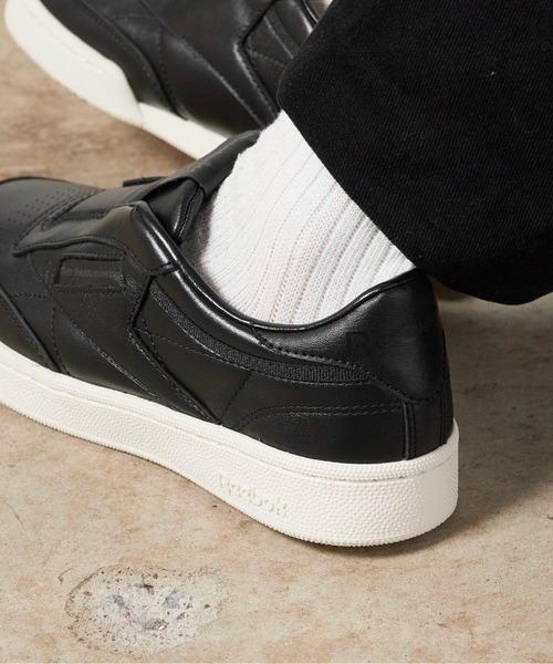 WHITE MOUNTAINEERING（ホワイトマウンテニアリング）の「White Mountaineering/ホワイトマウンテニアリング×Reebok/リーボック CLUB C 85 VINTAGE SLIP-ON スリッポン（スリッポン・メンズ・ブラック・27cm/27.5cm/28cm/26.5cm）」の3枚目の写真