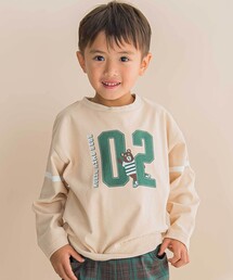 Noeil aime BeBe（ノイユエイムベベ）の「ナンバリング天竺ドロップショルダーTシャツ(80~130cm)（Tシャツ/カットソー）」