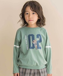 Noeil aime BeBe（ノイユエイムベベ）の「ナンバリング天竺ドロップショルダーTシャツ(80~130cm)（Tシャツ/カットソー）」