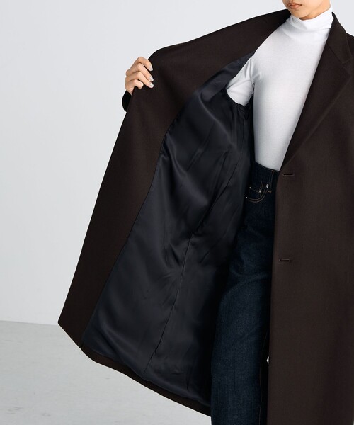 Super120's ライトメルトン チェスターコート（チェスターコート