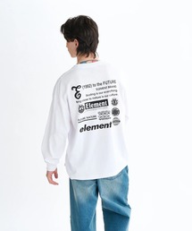 ELEMENT | ELEMENT メンズ NUMBER LS ロンＴ 【2025年秋冬モデル】/エレメントバックプリントビックシルエット長袖ロンT(Tシャツ/カットソー)