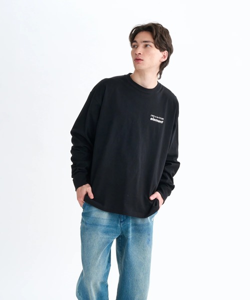 ELEMENT(エレメント)の「ELEMENT メンズ NUMBER LS ロンT 【2025年秋冬モデル】/エレメントバックプリントビックシルエット長袖ロンT(Tシャツ/カットソー・メンズ・ブラック系その他/ブラック/ホワイト・X-LARGE/LARGE/MEDIUM)」の9枚目の写真
