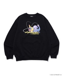 XLARGE(GNXg[W)XLARGE×CYBERPUNK: EDGERUNNERS CREWNECK SWEATSHIRT(XEFbg)