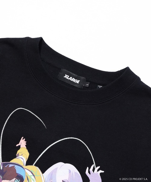 XLARGE×CYBERPUNK: EDGERUNNERS CREWNECK SWEATSHIRT