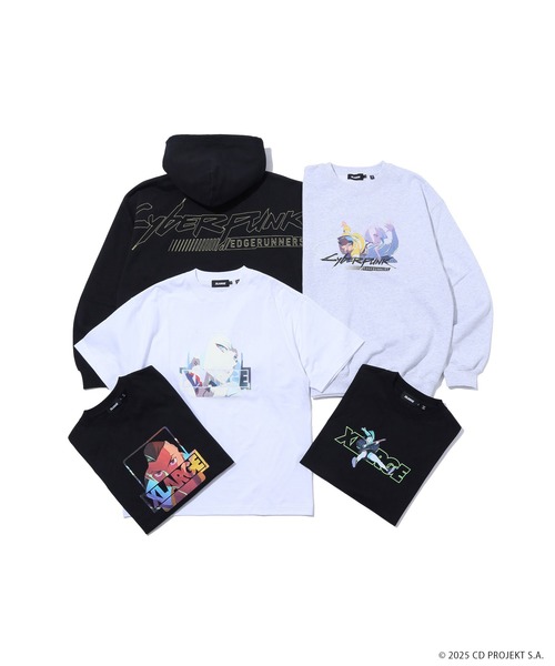 XLARGE×CYBERPUNK: EDGERUNNERS CREWNECK SWEATSHIRT（スウェット