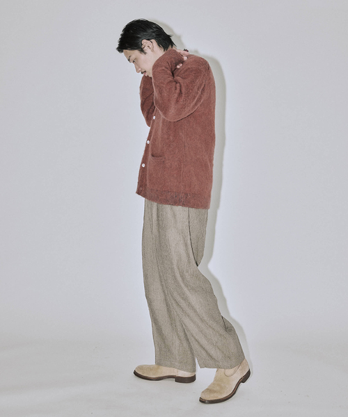 JOURNAL STANDARD J.S HOMESTEAD(ジャーナルスタンダードホームステッド)の「J.S.Homestead / アルパカ 混 ヘザー カーディガン(カーディガン/ボレロ・メンズ・ピンク/ブラック系その他/マスタード/ブルー系その他・LARGE/MEDIUM)」の13枚目の写真