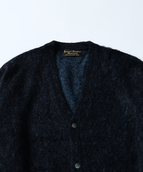 JOURNAL STANDARD J.S HOMESTEAD(ジャーナルスタンダードホームステッド)の「J.S.Homestead / アルパカ 混 ヘザー カーディガン(カーディガン/ボレロ・メンズ・ピンク/ブラック系その他/マスタード/ブルー系その他・LARGE/MEDIUM)」の14枚目の写真