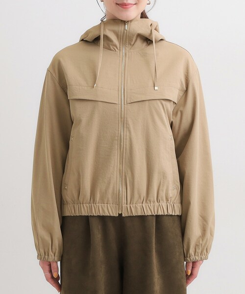 DRESKIP(ドレスキップ)の「【S-LL】気楽にさらりと羽織れる 大人のフードブルゾン(ブルゾン・レディース・ネイビー/ブラウン系/キャメル・01/02/03/04)」の16枚目の写真