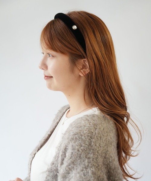 セール】【 Port / ポート 】 クラシカル ベロア ワンポイント