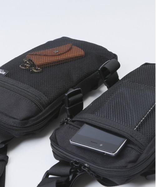 Rename(リネーム)の「Rename CORDURA ベスト型 ボディショルダーバッグ(ボディバッグ/ウエストポーチ・メンズ・ブラック・FREE)」の11枚目の写真