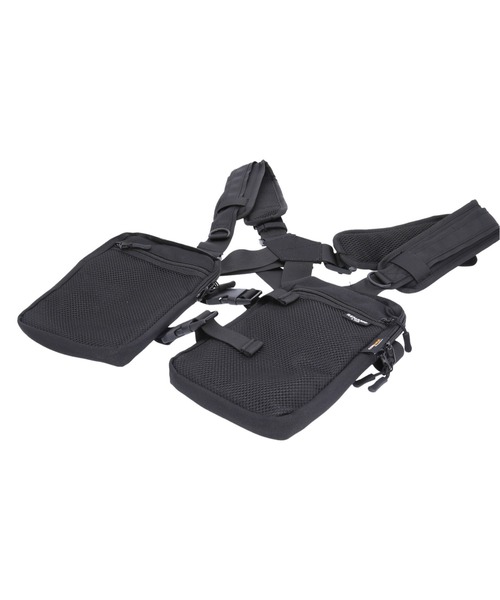 Rename(リネーム)の「Rename CORDURA ベスト型 ボディショルダーバッグ(ボディバッグ/ウエストポーチ・メンズ・ブラック・FREE)」の14枚目の写真