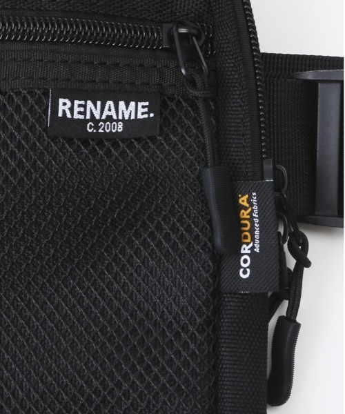 Rename(リネーム)の「Rename CORDURA ベスト型 ボディショルダーバッグ(ボディバッグ/ウエストポーチ・メンズ・ブラック・FREE)」の18枚目の写真