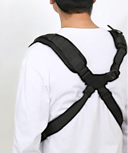 Rename(リネーム)の「Rename CORDURA ベスト型 ボディショルダーバッグ(ボディバッグ/ウエストポーチ・メンズ・ブラック・FREE)」の19枚目の写真