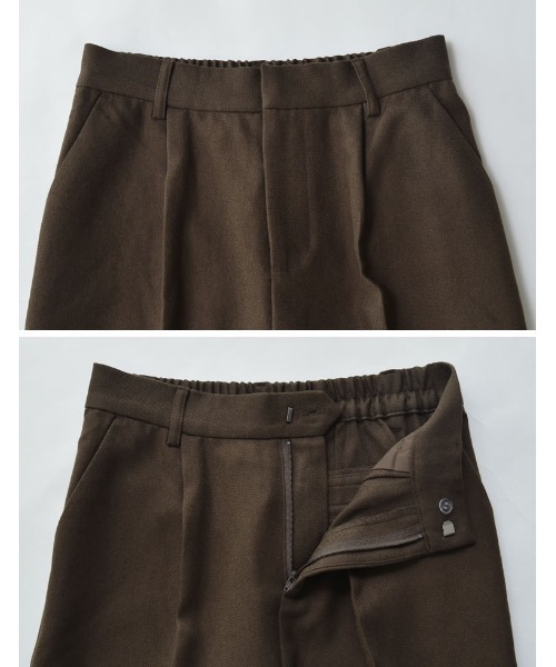 Re:EDIT（リエディ）の「[低身長/高身長サイズ有][アルガンオイル加工]微起毛ツイルテーパードパンツ（スラックス・レディース・アイボリー/ブラック/ブラウン/チャコールグレー・LARGE/TALL/MEDIUM/SHORT）」の21枚目の写真