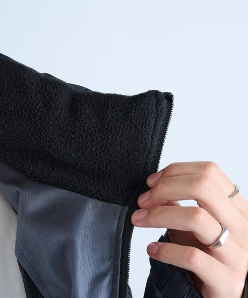 GERRY(ジェリー)の「【GERRY】マイクロリップ中綿ダウンタイプ裏ブラックアルミジャケット GRY-54716(ダウンジャケット/コート・メンズ・チャコールグレー/ブラック・M/L/LL)」の6枚目の写真