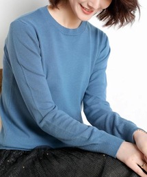 シンプルシルエットニットトップス