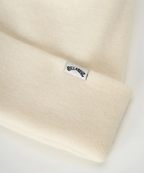 BILLABONG（ビラボン）の「BILLABONG レディース HI GG PONPON BEANIE ビーニー 【2025年秋冬モデル】 @autumn /ビラボンロゴワンポイントポンポン付きニット帽・ビーニー（ニットキャップ/ビーニー・レディース・ブラック/ブルー/オフホワイト/ブラウン・FREE）」の6枚目の写真