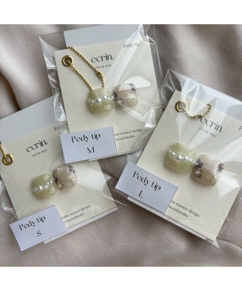 tone(トーン)の「【ecrin】 Pedy tip (MA)(ネイルシール/ネイルチップ・レディース・グリーン系その他・MEDIUM/LARGE/SMALL)」の2枚目の写真