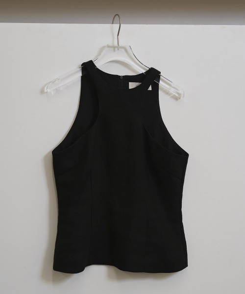 TODAYFUL（トゥデイフル）の「Linen Americansleeve Tops（タンクトップ・レディース・ブラック/ベージュ/キナリ・FREE）」の5枚目の写真