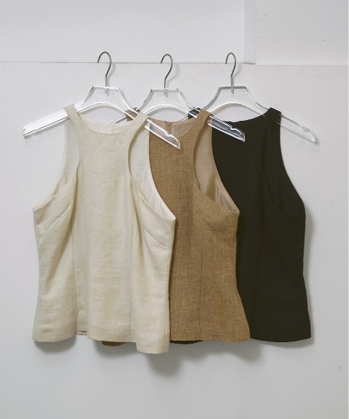 TODAYFUL（トゥデイフル）の「Linen Americansleeve Tops（タンクトップ・レディース・ブラック/ベージュ/キナリ・FREE）」の22枚目の写真