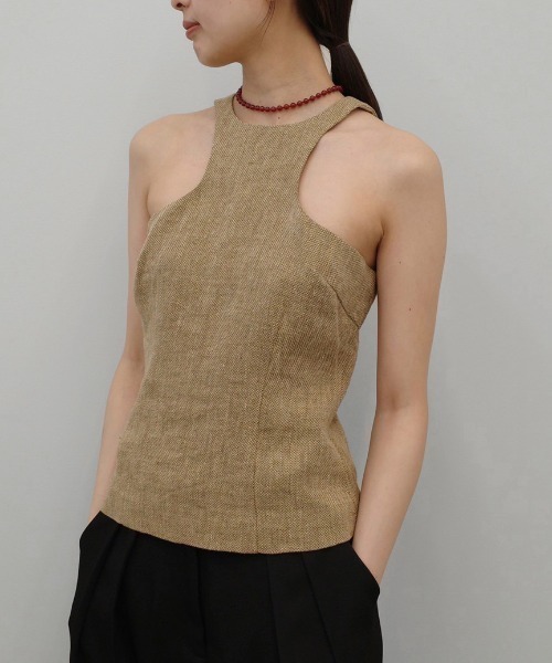 TODAYFUL（トゥデイフル）の「Linen Americansleeve Tops（タンクトップ・レディース・ブラック/ベージュ/キナリ・FREE）」の21枚目の写真
