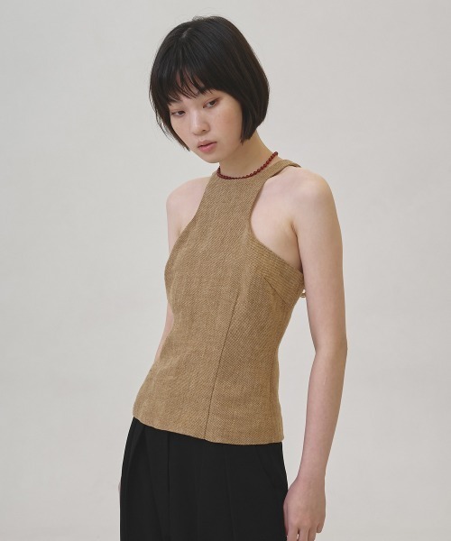 TODAYFUL（トゥデイフル）の「Linen Americansleeve Tops（タンクトップ・レディース・ブラック/ベージュ/キナリ・FREE）」の19枚目の写真