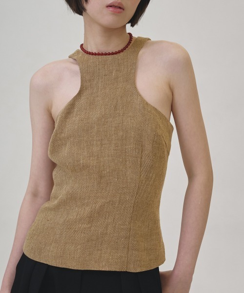 TODAYFUL（トゥデイフル）の「Linen Americansleeve Tops（タンクトップ・レディース・ブラック/ベージュ/キナリ・FREE）」の20枚目の写真