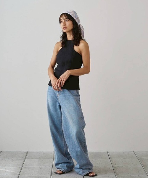 TODAYFUL（トゥデイフル）の「Linen Americansleeve Tops（タンクトップ・レディース・ブラック/ベージュ/キナリ・FREE）」の13枚目の写真