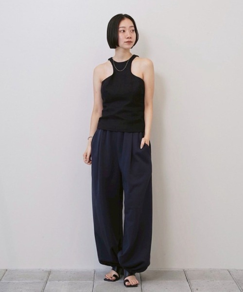 TODAYFUL（トゥデイフル）の「Linen Americansleeve Tops（タンクトップ・レディース・ブラック/ベージュ/キナリ・FREE）」の15枚目の写真