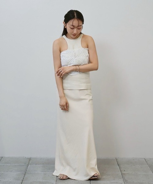 TODAYFUL（トゥデイフル）の「Linen Americansleeve Tops（タンクトップ・レディース・ブラック/ベージュ/キナリ・FREE）」の16枚目の写真