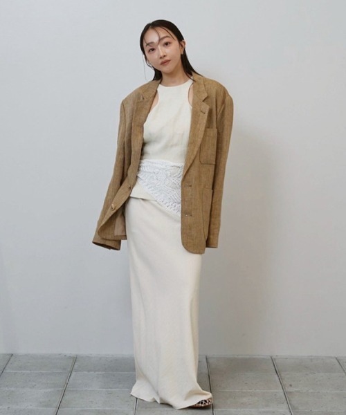 TODAYFUL（トゥデイフル）の「Linen Americansleeve Tops（タンクトップ・レディース・ブラック/ベージュ/キナリ・FREE）」の18枚目の写真