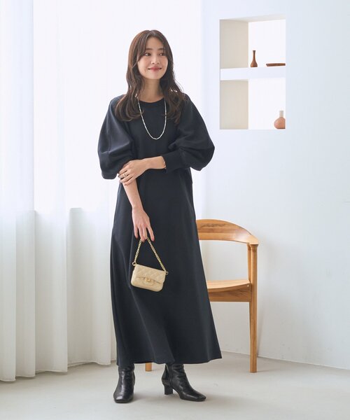 セール】【1枚で決まる】ドルマン切替ワンピース（ワンピース）｜La