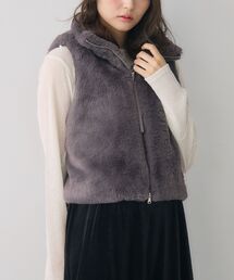 RETRO GIRL | ファーショートベスト(ベスト)
