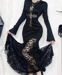 SILVER BULLET（シルバーバレット）の「『.KOM/ドットケーオーエム』フード付きシースルーワンピース【Y】【CN】（ワンピース）」