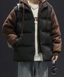 aimoha(�A�C���n)�̒��ȃx�X�g�t���t�[�f�B�[/Hoodie with padded vest (AW)(�p�[�J�[)