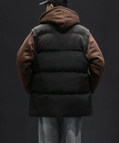 aimoha(アイモハ)の「中綿ベスト付きフーディー/Hoodie with padded vest (AW)(パーカー・メンズ・カーキ/ブラック/ベージュ・X-LARGE/MEDIUM/LARGE)」の17枚目の写真