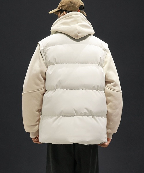 aimoha(アイモハ)の「中綿ベスト付きフーディー/Hoodie with padded vest (AW)(パーカー・メンズ・カーキ/ブラック/ベージュ・X-LARGE/MEDIUM/LARGE)」の22枚目の写真