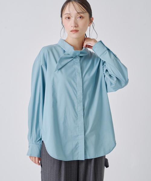 Kelen（ケレン）の「「KELEN / ケレン」ボウタイデザインブラウス（シャツ/ブラウス・レディース・ブラック/オフホワイト/ピンク/ブルー系その他・S/M）」の4枚目の写真